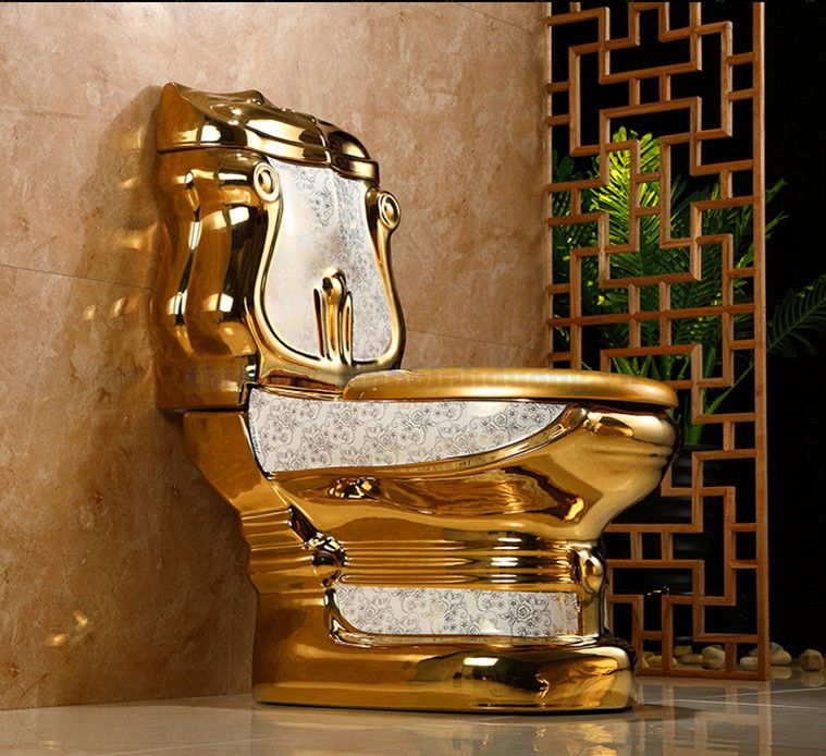 Bồn cầu mạ vàng cao cấp TL G1921